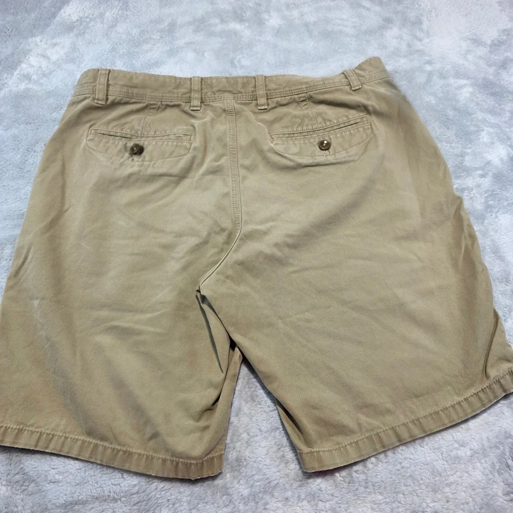 Banana‎ Republic Men 34 Khaki Aiden Short Cotton Twill Casual Chino Flat Front
